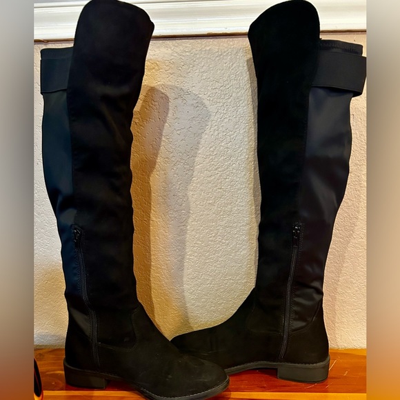 Rebel by Zigi Womens Onya, Round Toe Knee High Fashion Boots, Black, Size 7.5 - Picture 2 of 15